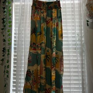 Vibrant Tropical Maxi Skirt